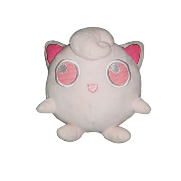 ‼️SOLD‼️ Pokémon Nintendo Jugglypuff plush 8" Rare Orange Pink Soft Fluffy - Picture 2 of 7